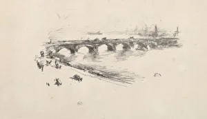 Evening, Little Waterloo Bridge, 1896. Creator: James McNeill Whistler (American, 1834-1903)