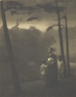 Evening-Mother and Boys, 1905. Creator: Clarence H White