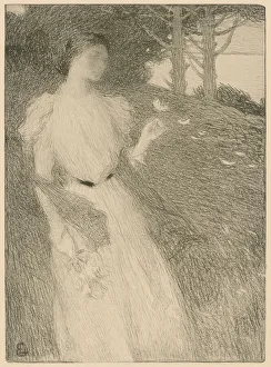 Laurent Prints: Evening in October, c. 1898. Creator: Laurent, Ernest (1859-1929)