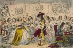 Evening Party - Time of Charles II, 1850. Artist: John Leech Evening Party - Time of Charles II, 1850. Artist: John Leech