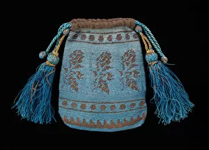 Crocheting Gallery: Evening pouch, American, second quarter 19th century. Creator: Unknown