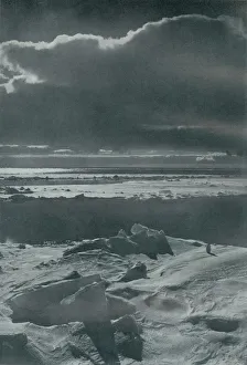Pack Ice Prints: Evening Scene in the Pack, c1910-1913, (1913). Artist: Herbert Ponting