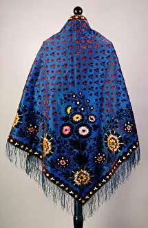 Brooklyn Museum Collection: Evening shawl, possibly French, 1875-85. Creator: Unknown