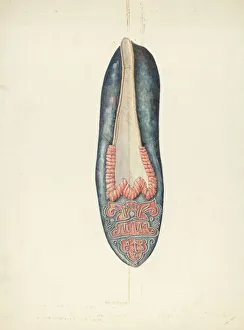 Slippers Prints: Evening Slipper, 1935 / 1942. Creator: William Kieckhofel