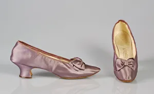 Heel Prints: Evening slippers, American, ca. 1894. Creator: J. & J. Slater