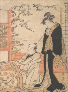 Evening Snow at Banto, ca. 1779. Creator: Torii Kiyonaga