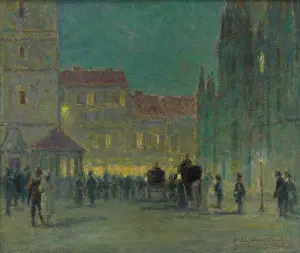 Anticipation Prints: Evening in front of the St. Elisabeth Cathedral