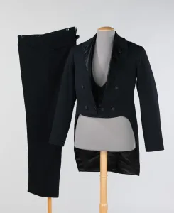 Double Breasted Prints: Evening suit, American, ca. 1888. Creator: Unknown