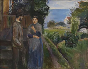 Rendezvous Collection: Evening Talk, 1889. Creator: Munch, Edvard (1863-1944)