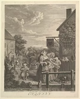 Hogarth Gallery: Evening (The Four Times of Day), March 25, 1738. Creator: William Hogarth