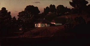 Country Village Gallery: Evening at the Ukraine, 1878. Artist: Kuindzhi, Arkhip Ivanovich (1842-1910)