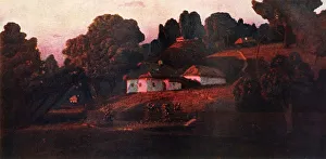 Ukraine Prints: An Evening in the Ukraine, 1901, (1939). Creator: Arkhip Ivanovich Kuindzhi