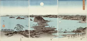 Evening View of Eight Famous Sites at Kanazawa (Buyo Kanazawa hassho yakei), 1857