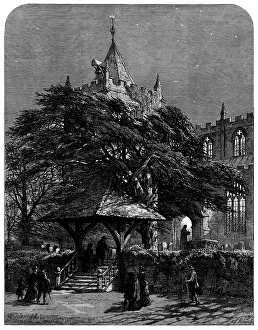 Palmer Prints: Evensong - drawn by S. Read, 1873. Creator: William James Palmer