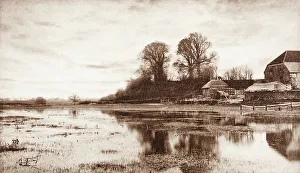 Tranquillity Prints: Eventide, Printed 1889-1891. Creator: J. B. B. Wellington