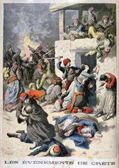 Events in Crete, 1896. Artist: Frederic Lix Events in Crete, 1896. Artist: Frederic Lix