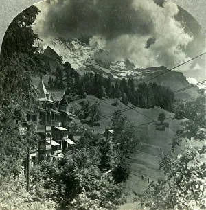 Chalet Prints: The Ever-Glorious Jungfrau, Switzerland, c1930s. Creator: Unknown