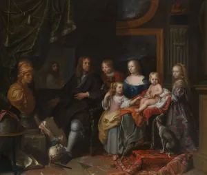Brun Prints: Everhard Jabach (1618-1695) and His Family, ca. 1660. Creator: Charles le Brun