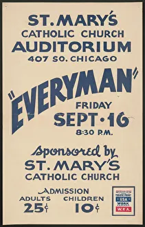Administration Works Progress Prints: Everyman, Los Angeles, 1938. Creator: Unknown