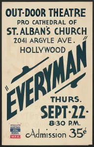 Administration Works Progress Prints: Everyman, Los Angeles, 1938. Creator: Unknown