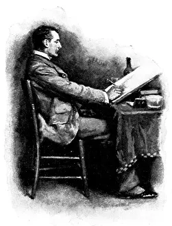 Sketchbook Prints: Eve's Ransom...He amused himself with sketching ideal cottages