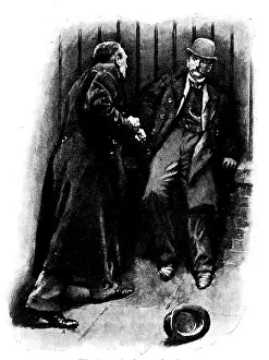 Eves Ransom Prints: Eve's Ransom...Hilliard staggered back against the railings