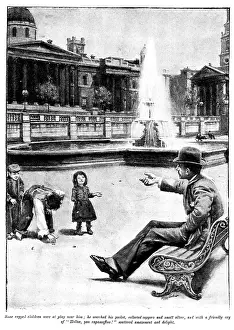 Beggar Prints: Eve's Ransom...Some ragged children were at play near him; he searched his pocket