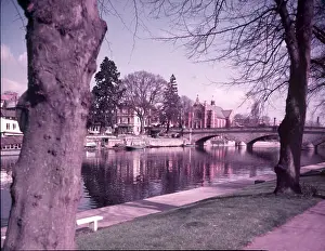 Swan Prints: Evesham, Worcestershire, c1955. Creator: Arthur Charles Kirby Ware