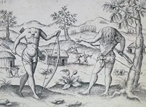 Imaginary Prints: The Ewaiponoma, 1599. Creator: Unknown