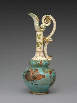 Rooster Gallery: Ewer, 1886 / 90. Creator: Faience Manufacturing Company