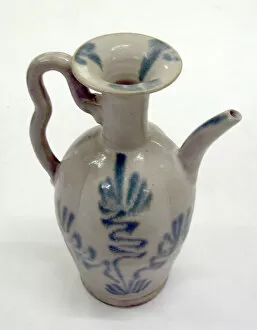 Swirl Gallery: Ewer with Abstract Swirls and Radiating Strokes, Tang dynasty (618-907), 9th century