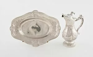 Silverware Collection: Ewer and Basin, Montpellier, 1766. Creator: Jean Bellon