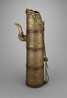 Brass Collection: Ewer with Crocodile (Makara) Spout, 16th century. Creator: Unknown