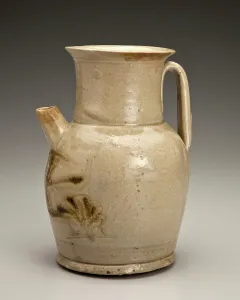 Spouted Prints: Ewer with foliage and bird design, 800s. Creator: Unknown