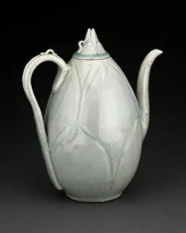 Goryeo Dynasty Gallery: Ewer Formed as Sprouting Bamboo, Korea, Goryeo dynasty(918-1392), 12th century