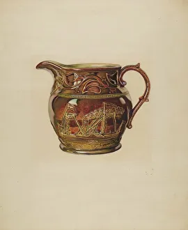 Yanosko George Prints: Ewer - Fulton Steamboat, c. 1940. Creator: George Yanosko