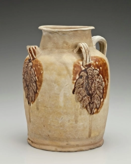 Lug Handle Prints: Ewer with medallions of foliage and birds, 800s. Creator: Unknown