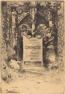 Ex-Libris pour L Ensorcelee'(Bookplate for L Ensorcelee