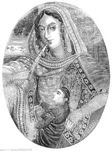 Revolt Of 1857 Prints: The Ex-Queen of Oude (Lucknow), 1857. Creator: Unknown