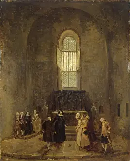 Aged Prints: Examining an Old Church, 1770. Creator: Hubert Robert