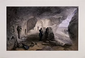 Battle Of Inkerman 1854 Collection: Excavated Church in the Caverns at Inkermann Looking West, Crimea, Ukraine, 1855