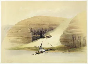 Imposing Prints: Excavated Temple of Abu Simbel, Nubia, Egypt, c1845. Artist: David Roberts
