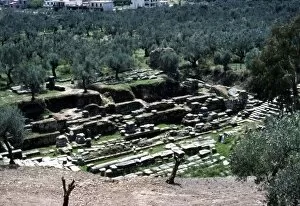 Acropolis Of Athens Collection: Excavation of Acropolis of ancient Sparta (Lakedaimon), c20th century. Artist: CM Dixon