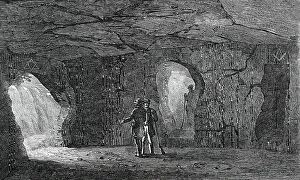 Subterranean Prints: Excavation near Citta Vecchia, in the Island of Malta, 1850. Creator: Unknown