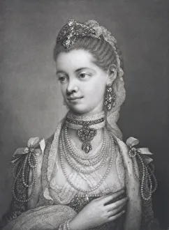 Charlotte Collection: Her Most Excellent Majesty Charlotte, Queen of Great Britain, 1762. Creator: Thomas Frye