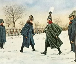 Carl Roechling Gallery: The exchange of Blucher for the French marshal Victor, 20 February 1807, (1936). Creator: Unknown