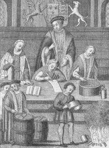 Exchequer Prints: The Exchequer in the time of Henry VII, c1490 (1904)