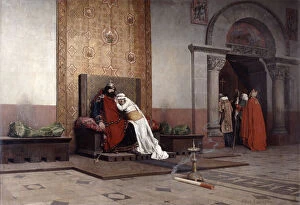 Images Dated 12th September 2005: The Excommunication of Robert the Pious, 1875. Artist: Jean-Paul Laurens
