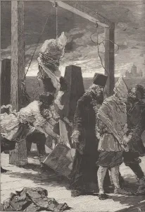 Terrorism Prints: The execution of Alexander Kvyatkovsky und Andrey Presnyakov on November 16, 1880