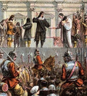 Execution Of Charles I, 1649, (c1850)